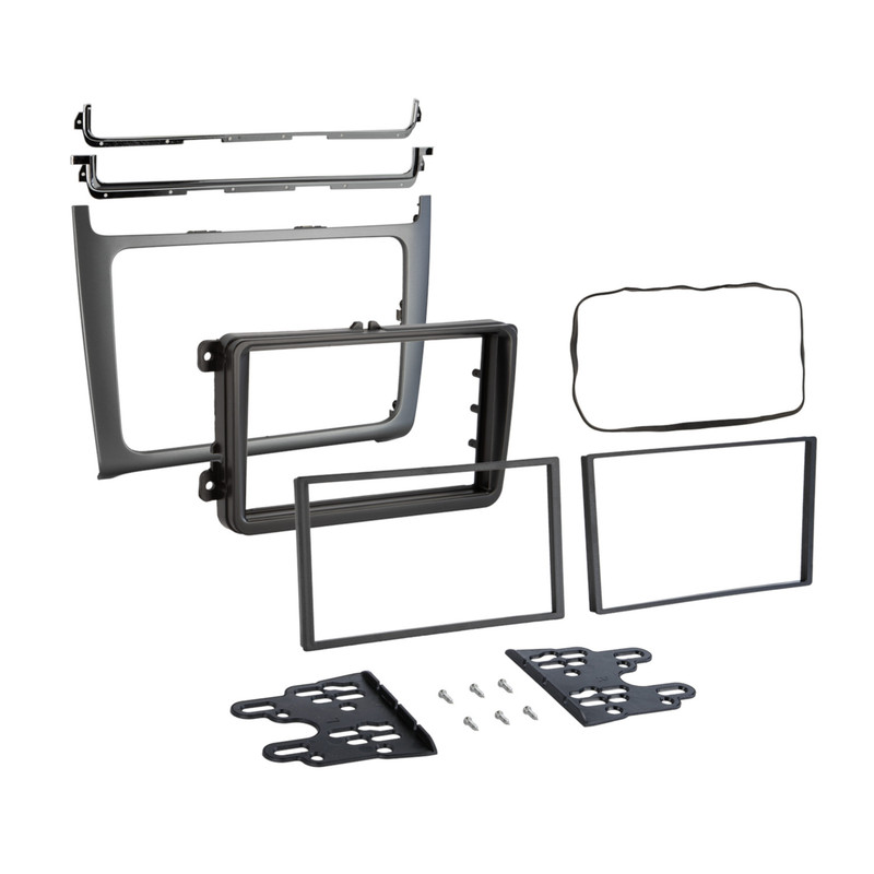 ATD RFP-11540 Car Radio Fascia Panel Double DIN For VW Polo Mk5 Facelift (2014-2020) Silver Finish
