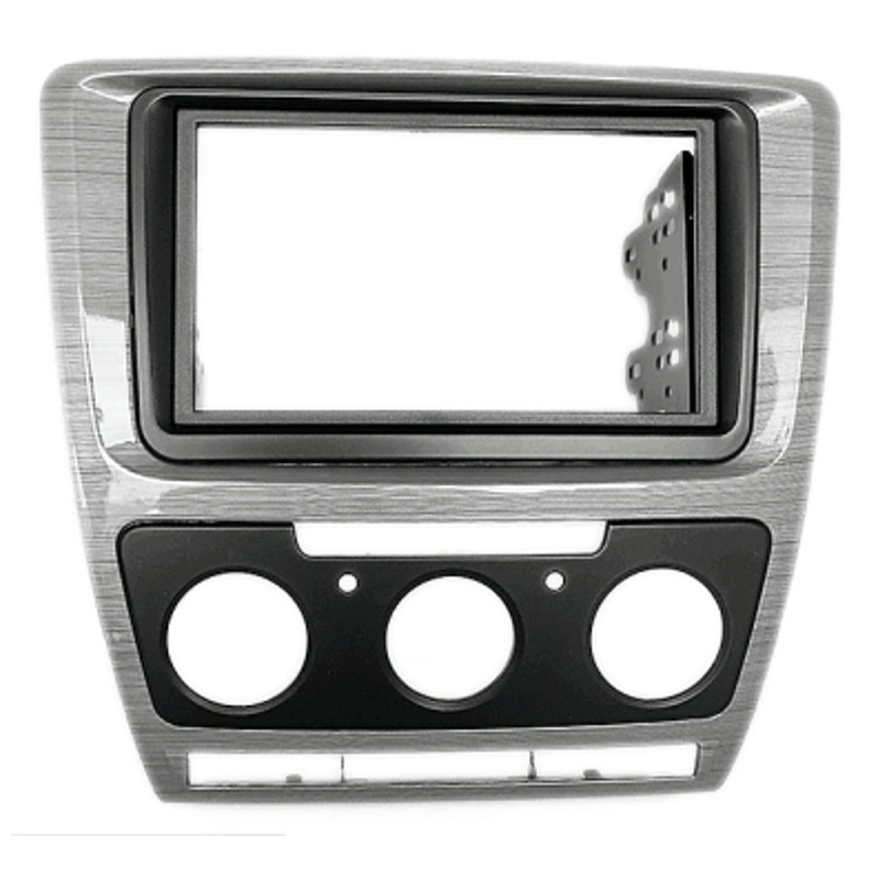 ATD 11-207 Fascia Panel Double DIN For RNS Skoda Octavia (2008-2013) With Manual Air Conditioning