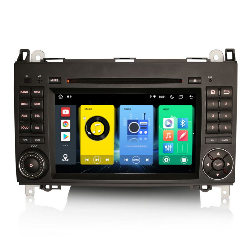 PBA A89PRO-72B 7" Android Sat Nav GPS CarPlay Auto Radio For MB Sprinter Vito W639 VW Crafter