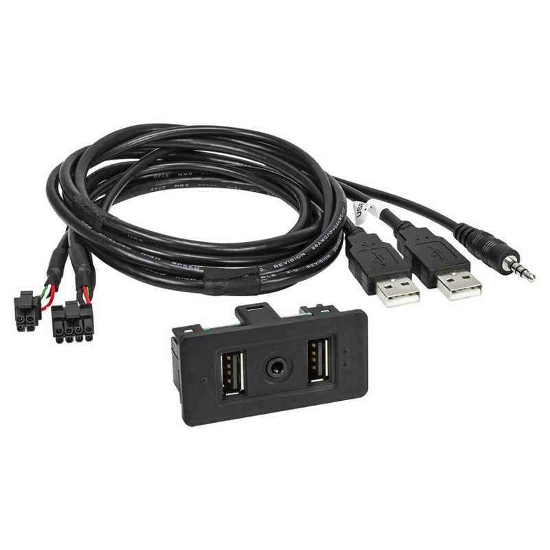 ATD FFU-24127 AUX USB Replacement Retention Ports For VW Golf 7 Caravelle California T6