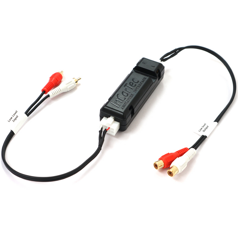 InCarTec 20-290-2CHP 2 Channel RCA Low Level Ground Loop Isolator With Level Adjustment