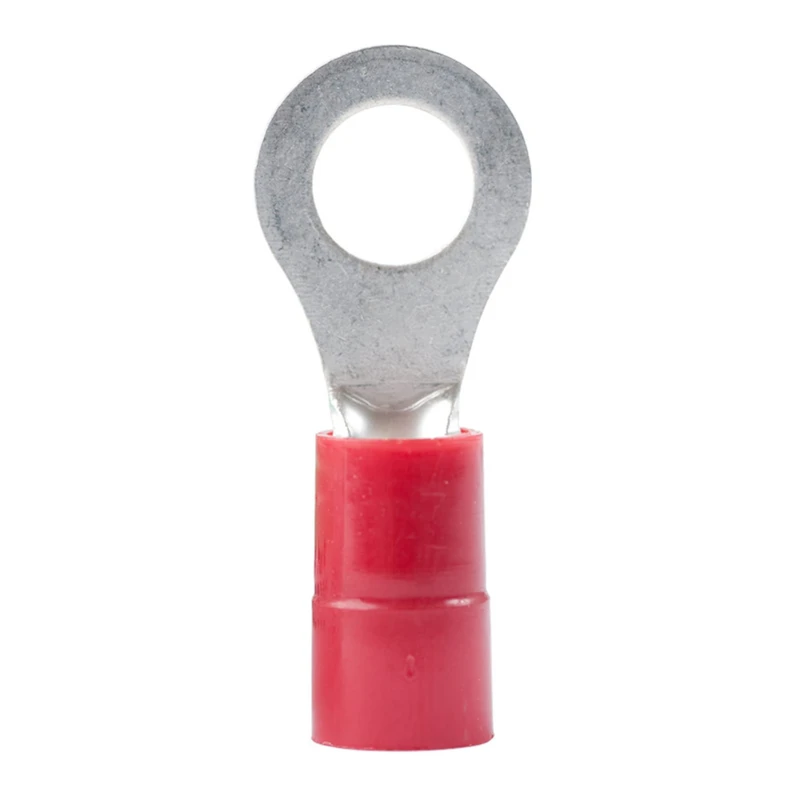 ATD WSC-82201 Red Insulated Crimp Terminals 5.3mm Ring (100pcs) Electrical Connectors