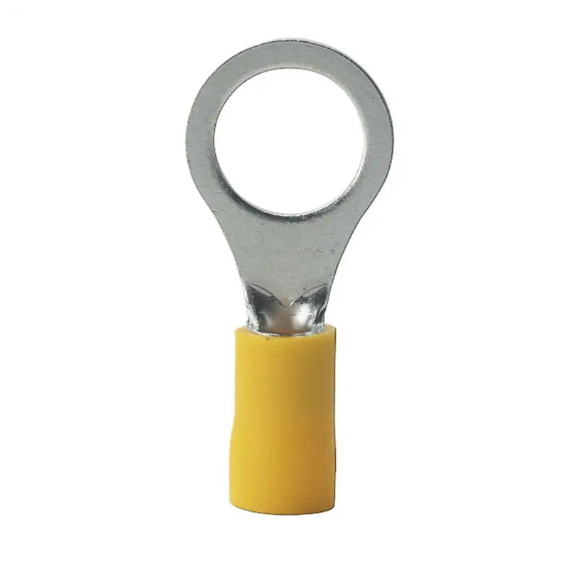 ATD WSC-82100 Yellow Ring Insulated Crimp Terminals 8.4mm Ring Connectors (50pcs)