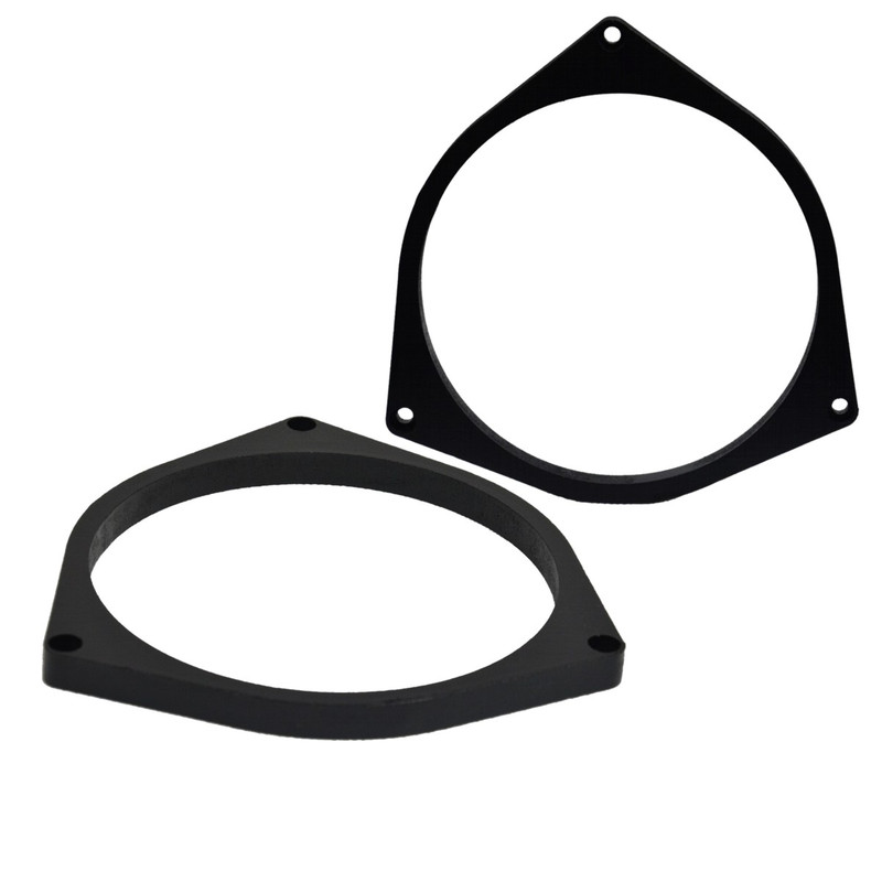 Basser DMAUDI10 MDF 165mm Front Rear Door Speaker Adapters Rings For Audi A6 (1997-2004)