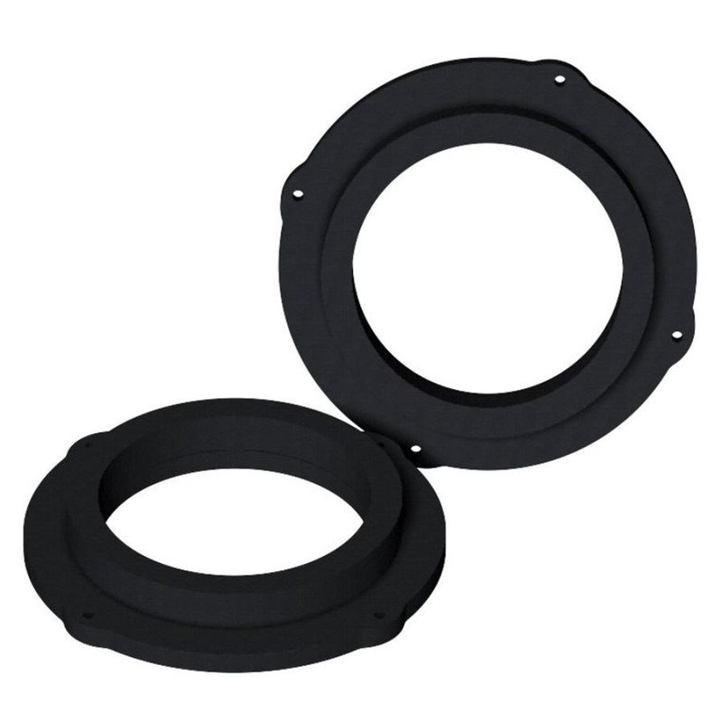 Basser DMSEAT04 165mm Front Door Speaker Adapter Rings for Seat Leon (2012-2020)