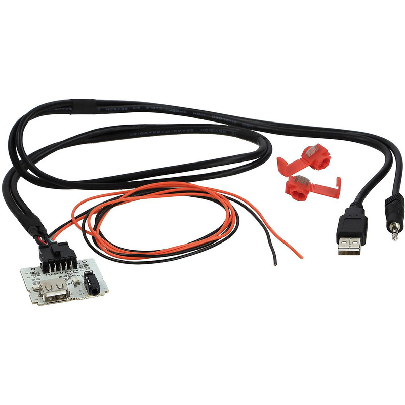 ATD URC-24107 USB AUX Retention Cable For Kia Picanto Rio Sportage (2017-On) Using Original Housing