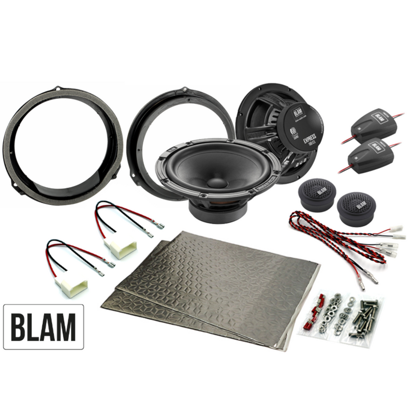 BLAM EXPRESS Complete Speaker Upgrade Kit For Jaguar E F I XE XF XJ 165mm (6.5 Inch)