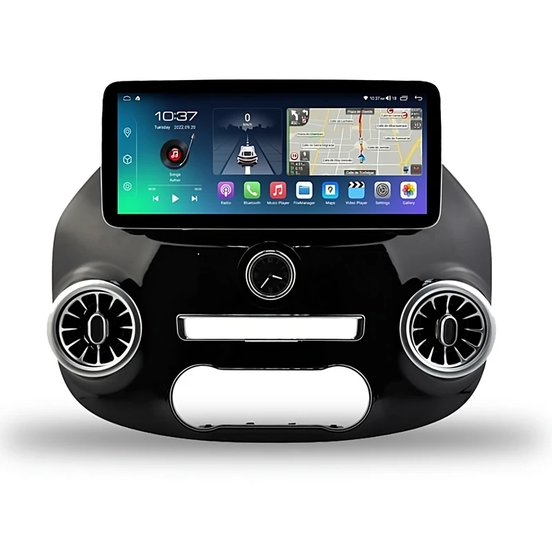 PBA ME2818B 12.3" Android Auto Sat-Nav CarPlay QLED GPS Radio For Mercedes Vito MK3 W447
