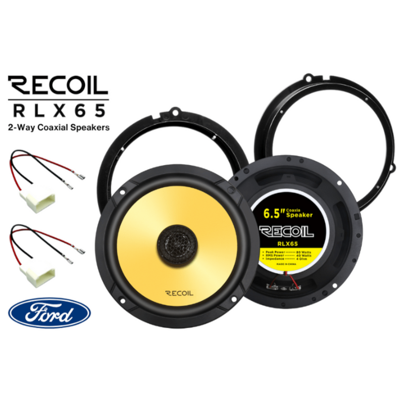 SFK-FOR1-RCX165 Recoil 165mm Complete Speaker Fitting Kit For Ford Fiesta Focus Ranger Transit