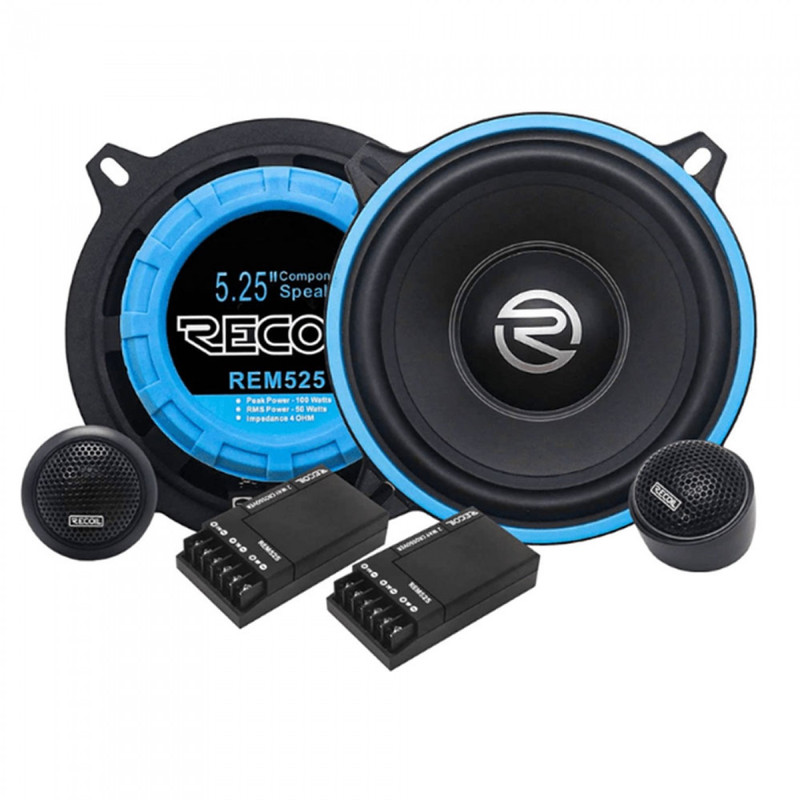 Recoil Echo-Series REM525 130mm (5.25") 200 Watt (PAIR) Component Speaker & Tweeter