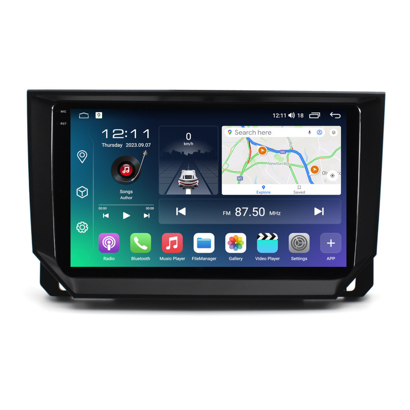PBA SE2300A Android Auto 2K QLED Head Unit CarPlay SatNav Radio For Seat Arona & Ibiza Mk5