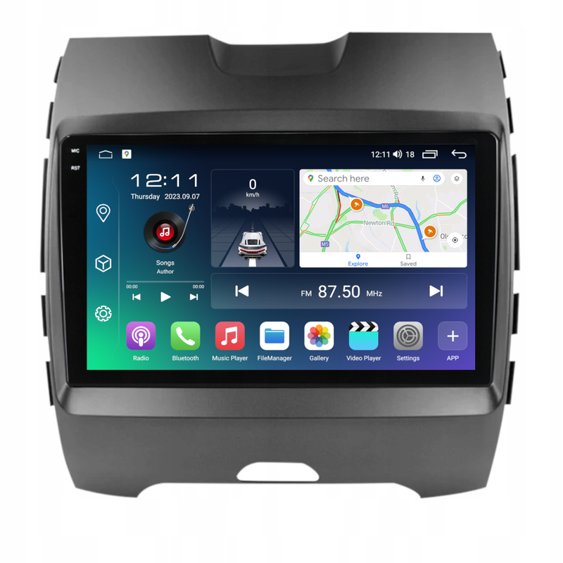 PBA FO2491A Android 2K QLED Head Unit CarPlay SatNav Radio For Ford Edge Mk2 (CD539)