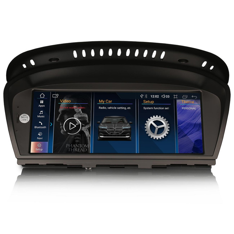 PBA 3360-CCC Android 8.8" ID8 CarPlay Auto IMAX 720p Screen For BMW 3/5/6 E Series With CCC