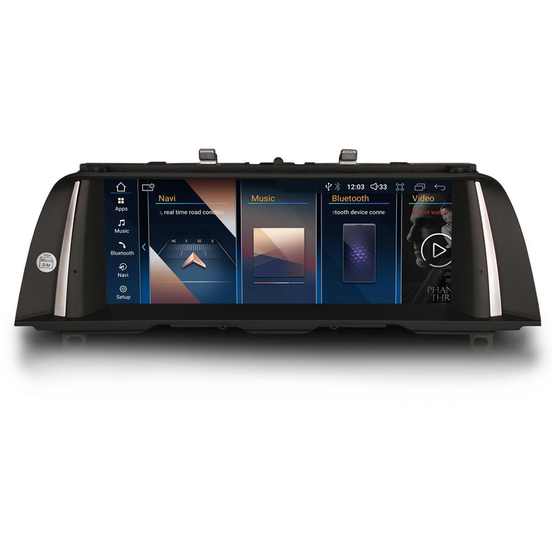 PBA 3310-CIC Android 10.25" ID8 CarPlay Auto IMAX IPS Screen For BMW 5 Series F10 F11 With CIC