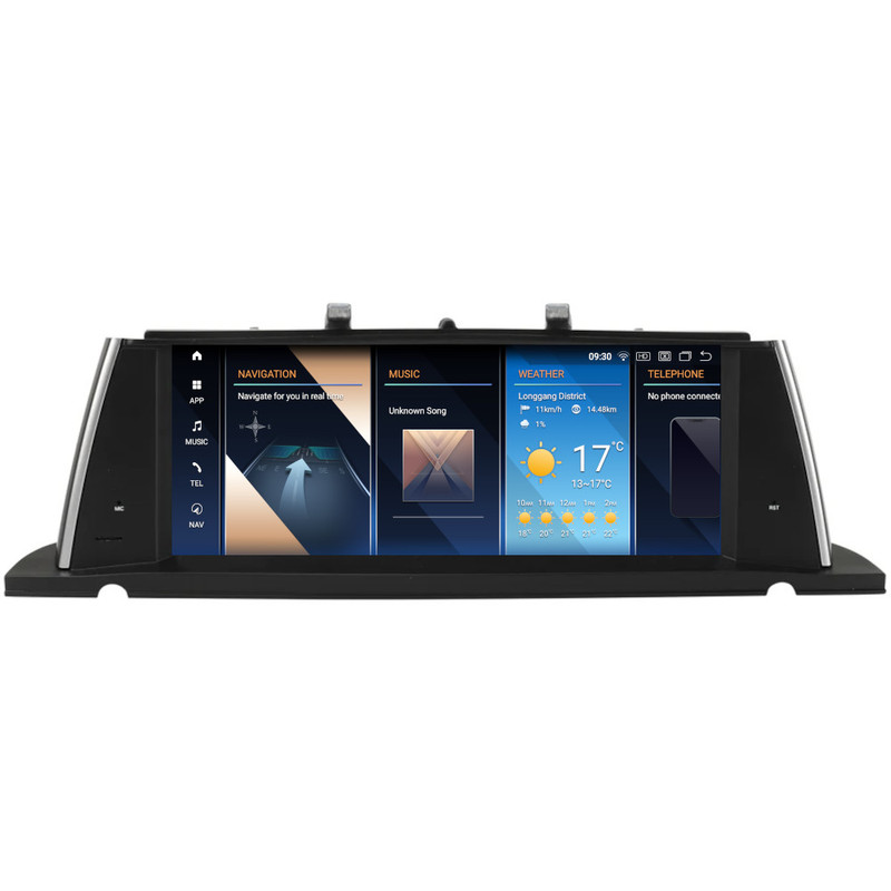 PBA 6258-CIC Android 10.25" ID8 CarPlay Auto IMAX IPS Screen For BMW 5 Series F07 GT With CIC
