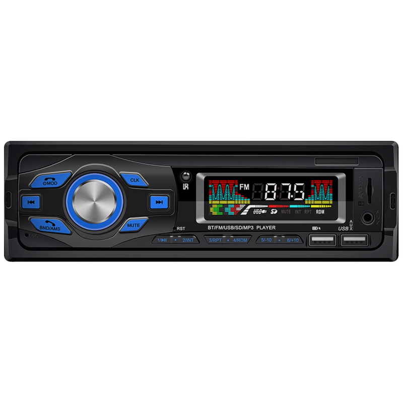 ITB SWM616 Single DIN Short Chassis Mechless Head Unit With AUX Bluetooth Dual USB FM