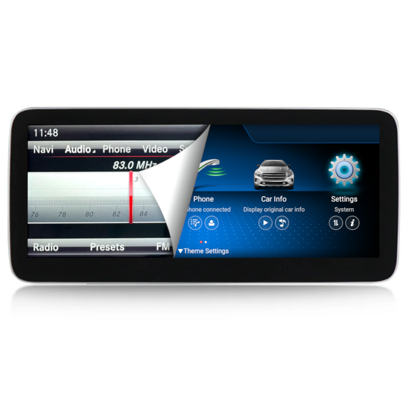 PBA A59R Android Auto CarPlay AUX 12.3" Screen For Mercedes A-Class W176 & CLA C117 NTG4.5