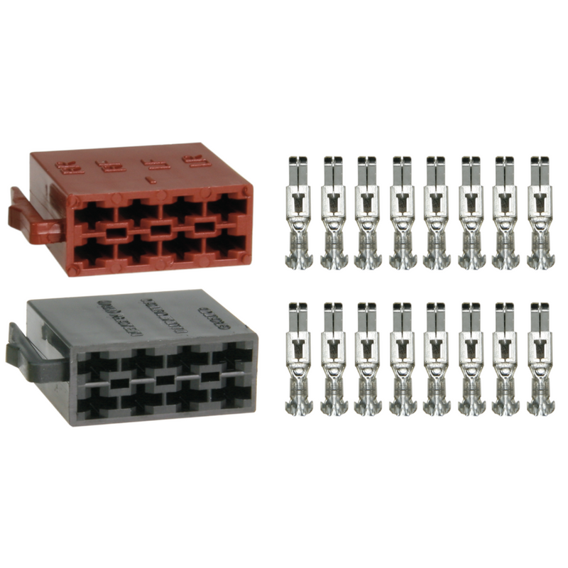 ATD CHT-81808 Universal Car Radio ISO 8Pin Terminal Block Socket  Crimping Connectors Male