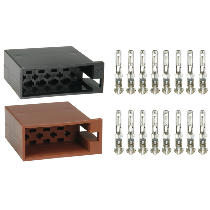 ATD CHT-81809 Universal Car Radio ISO 8Pin Terminal Block Socket Crimping Connectors Female