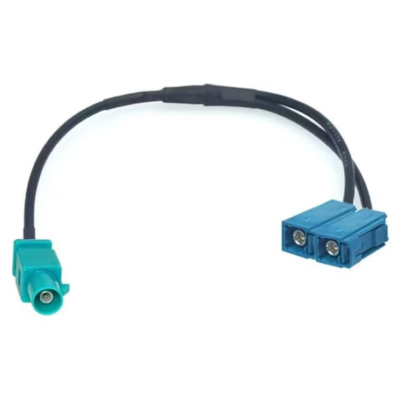 ATD FAK-21010 Dual Female Fakra Y-Splitter To Male Fakra Antenna Adapter Cable