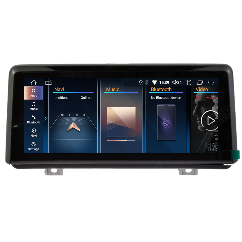 PBA 5302-NBT Android 12.3" ID8 CarPlay Auto IPS Screen For BMW 2 Series F45 F46 Tourer With NBT