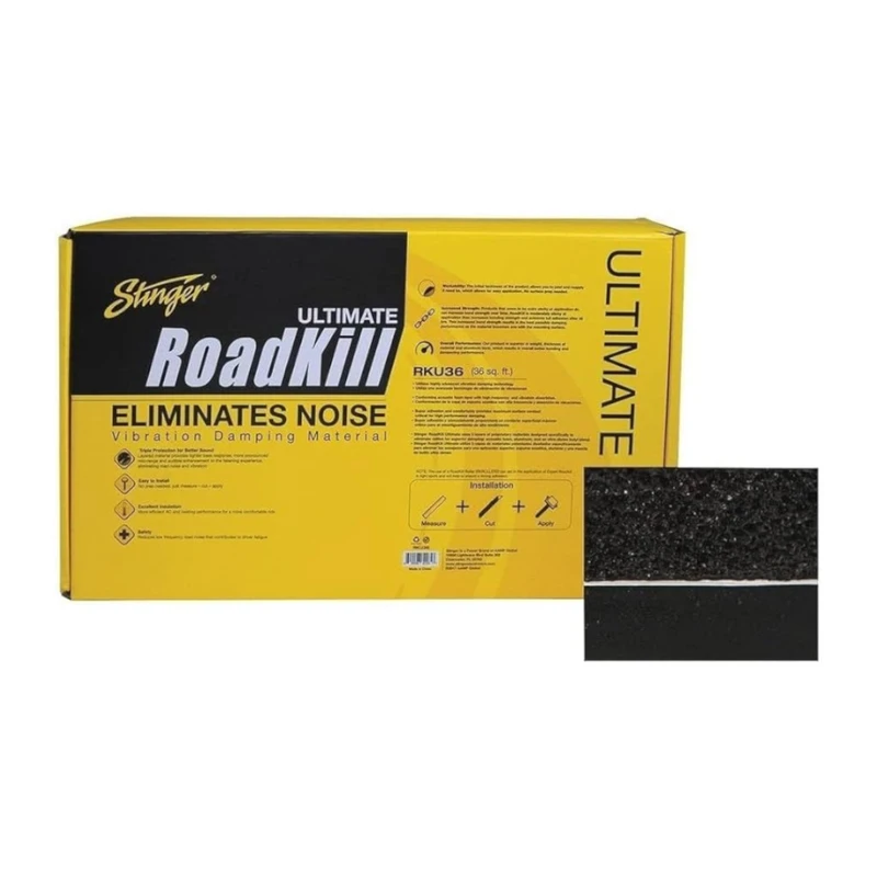 Stinger RKU36 Roadkill Series Acoustic Foam Sound Noise Deadening Self Adhesive Kit