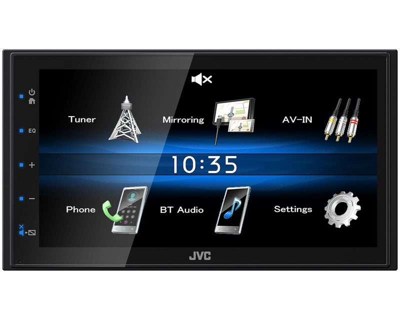 JVC KW-M25BT Double DIN A/V Touch Screen Media Receiver Bluetooth Audio USB AV Input