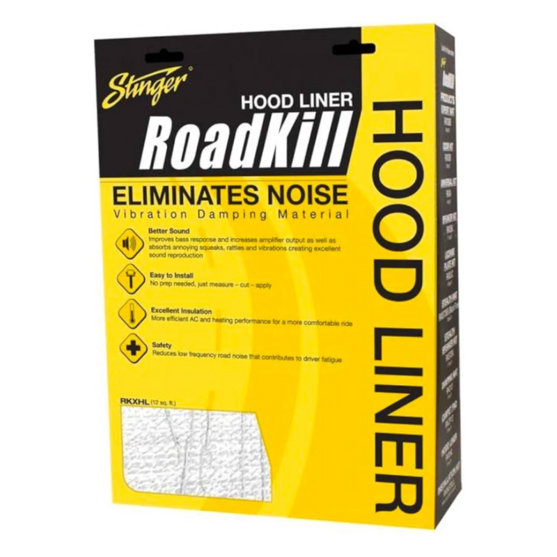 Stinger RKXHL Roadkill Expert Lightweight Sound Proofing Material Hood Lining Mat