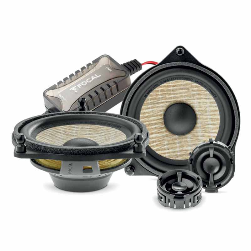 Focal ISMBZ-100 Mercedes Custom Fit 4" 2-Way Slim Component Speakers 100W Kit Direct Fit