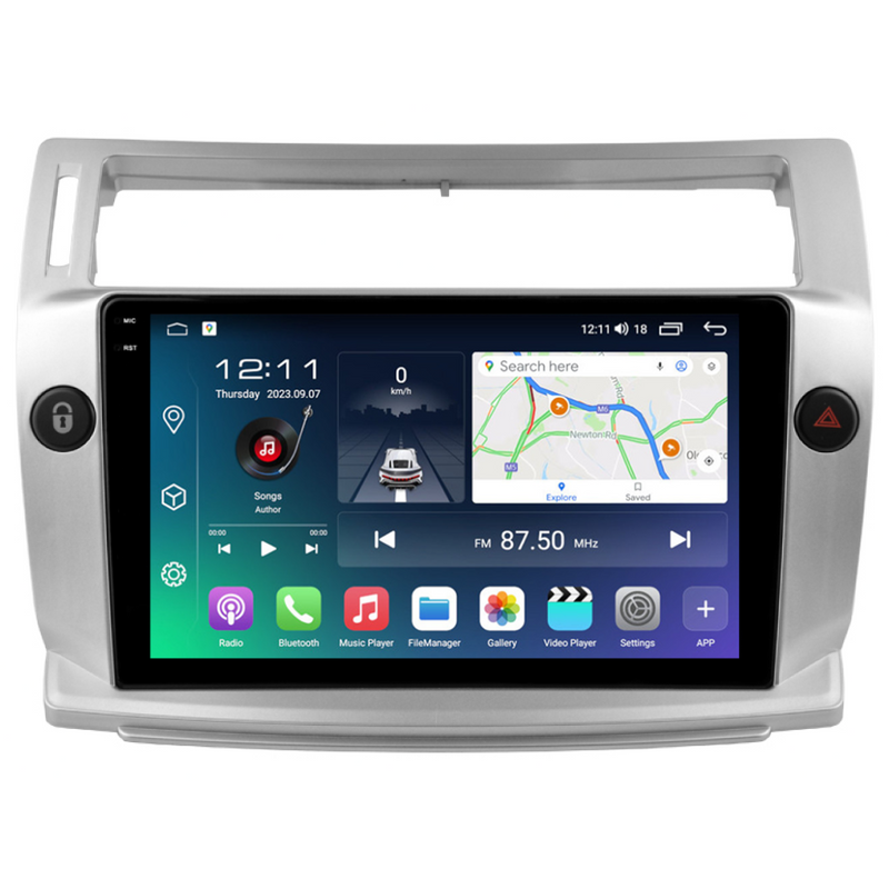 PBA CT2949A Android S10 QLED Head Unit CarPlay Auto Nav GPS For Citroen C4 (2004-2009)