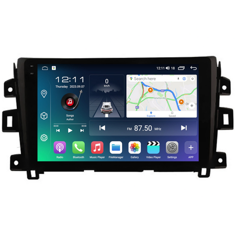 PBA NS2265 Android S10 QLED Head Unit CarPlay Auto Nav GPS For Nissan Navara (2015-2023)