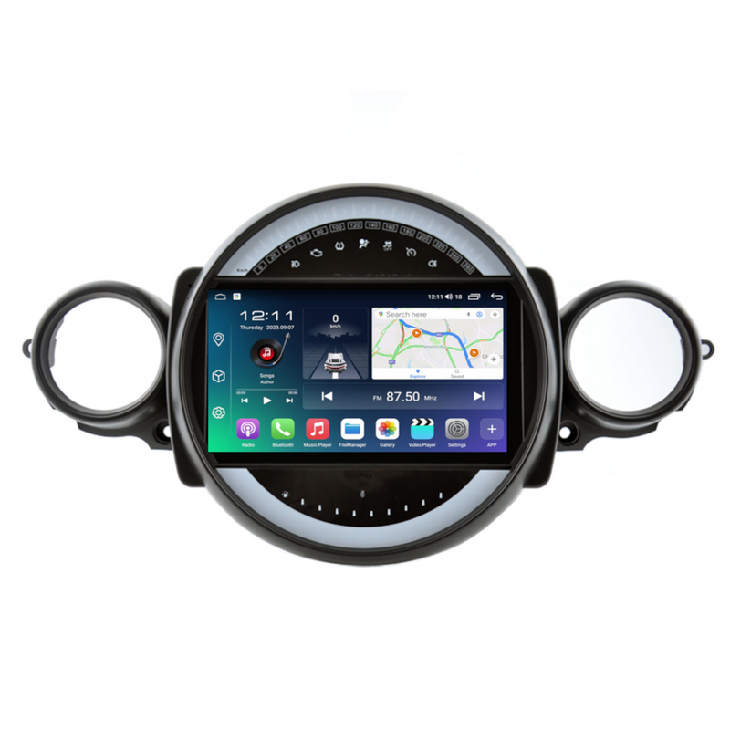 PBA-MI3680B Android QLED  Auto CarPlay Radio Stereo For Mini Cooper R56 R60 (2007-2014)