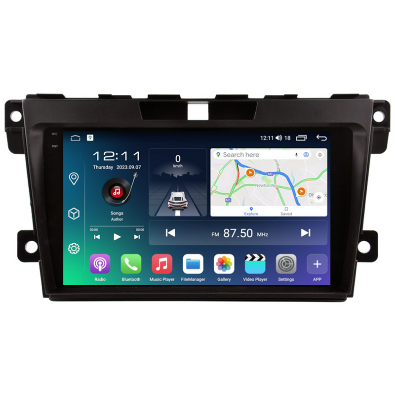 PBA MZ2610A Android 2K QLED Head Unit CarPlay Auto GPS Radio For Mazda CX-7 (2007-2014)