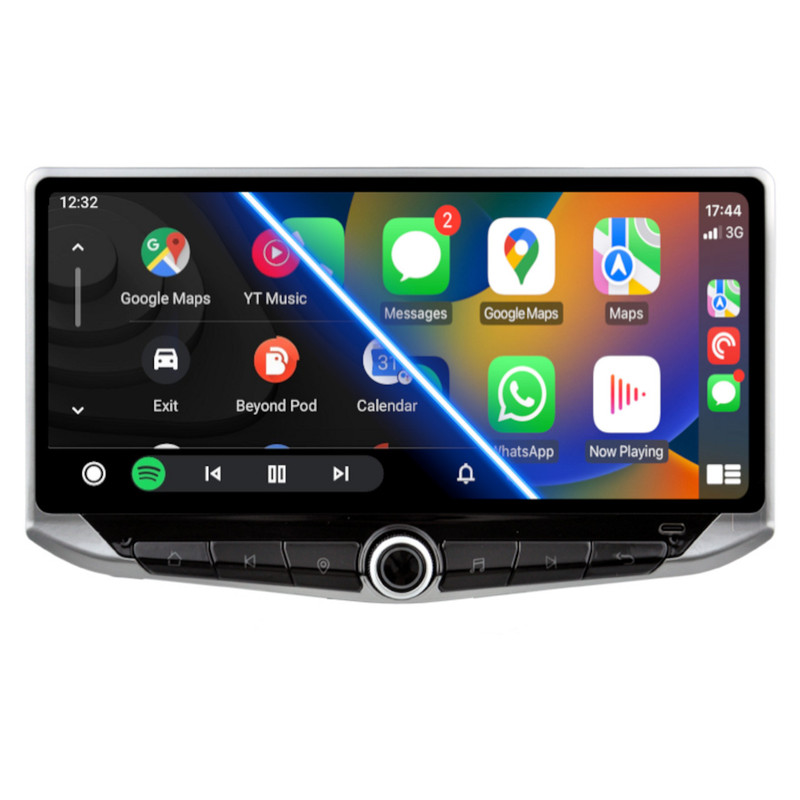 PBA UF9902Z Android QLED 10.88" Wide Head Unit CarPlay SatNav with Phone Holders