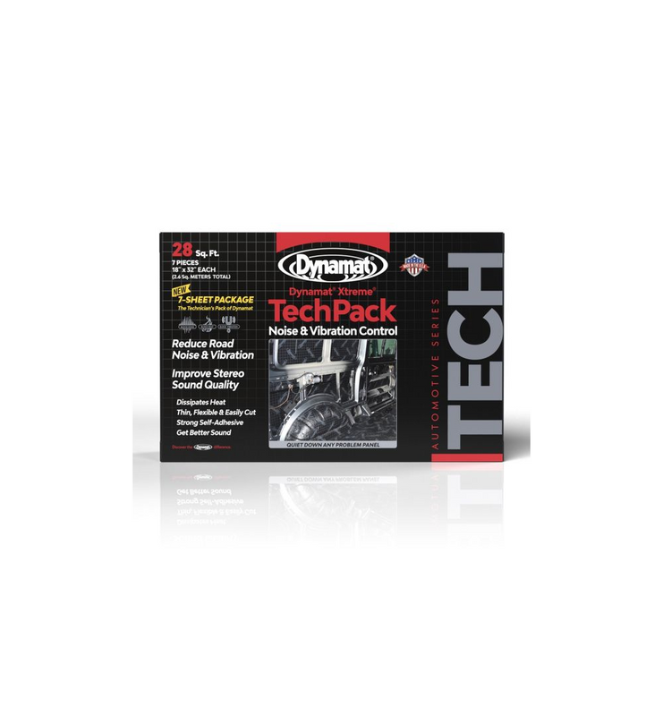 Dynamat DYN10428 Xtreme Tech Pack 2.6² Metre Self Adhesive 7 Sound Deadening Sheets Pack