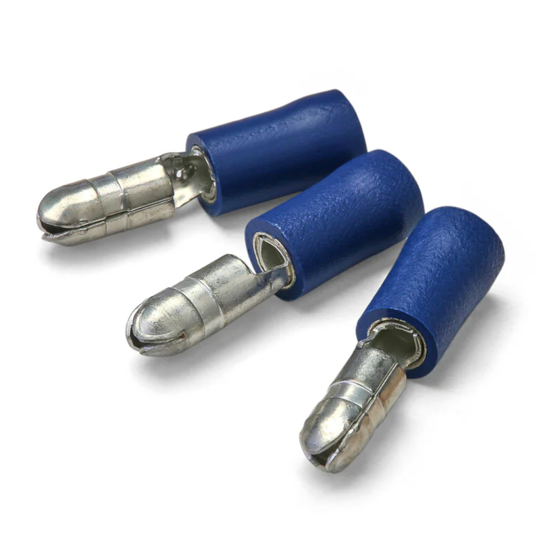ATD WSC-82206 Blue Insulated Crimp Bullet Connectors Male & Female 4mm ...