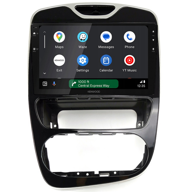 Kenwood DMX80AXS Perfect Fit 9" Radio Android Auto & CarPlay For Renault Clio Mk4 & Mk5
