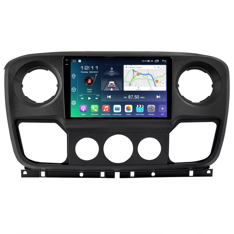 PBA RE2993B Android 2K QLED Head Unit CarPlay GPS Radio For Renault Master & Nissan NV400