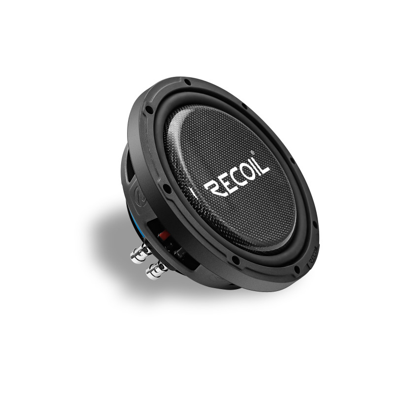 Recoil PWS8D4 8" Dual 4-Ohm Audio Carbon Fiber Subwoofer 250 Watts RMS / 500 Watts
