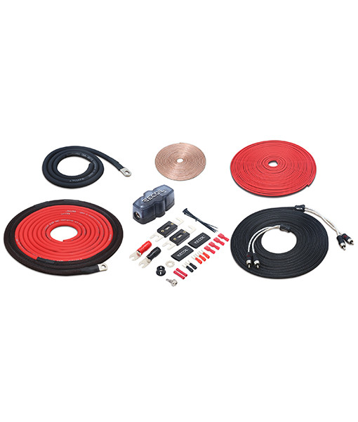 Recoil PCK4 Premium 4AWG OFC Complete Amplifier Wiring Kit With ANL Fuse Holder