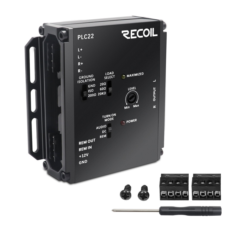 Recoil PLC22 Premium 2-Channel Active Line Output Converter 9.5V Preamp Output