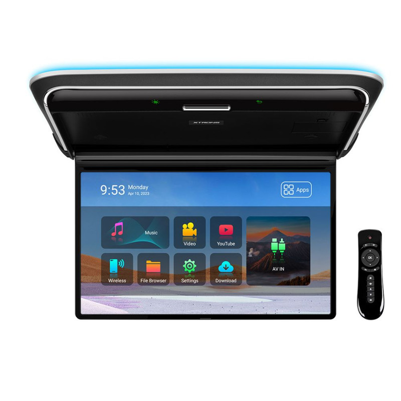 Xtrons CM141A 14" Android Car Roof Mounted Monitor Ultra Narrow Bezel FHD IPS 16GB ROM