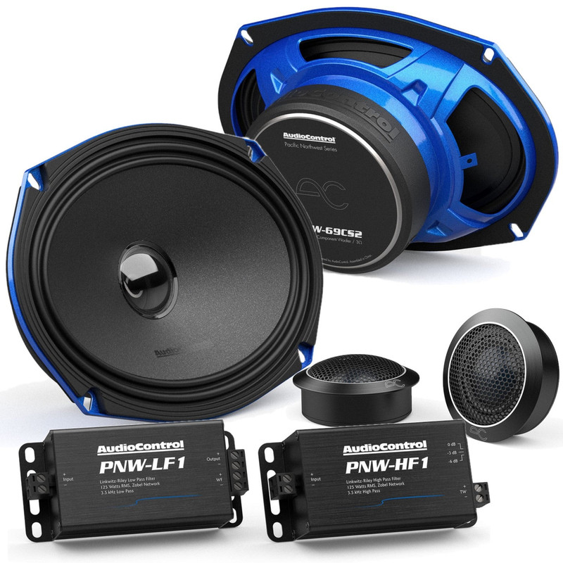 AudioControl PNW-69CS2 6x9" High Fidelity Component 150w RMS Speakers 2-Way Crossovers