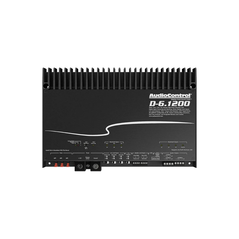 AudioControl D-6.1200 6-Channel DSP Amplifier 1200W RMS Built-in Matrix DSP OEM Integration