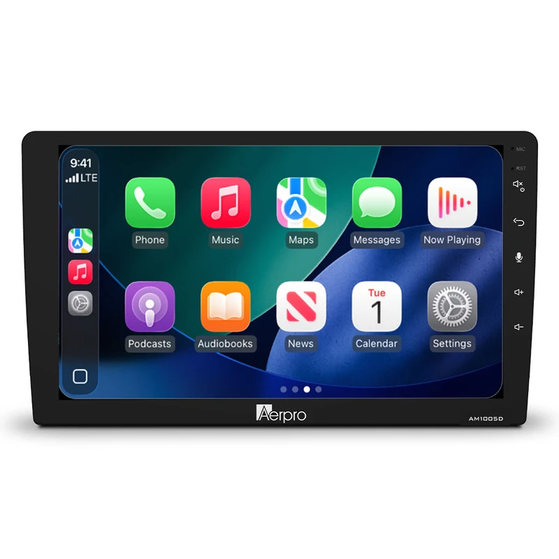Aerpro AM105D Perfect Fit Radio 10" Head Unit DAB Android Auto CarPlay Wireless Multimedia USB