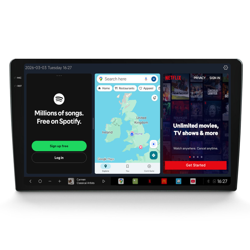 9.5" LEGACY Perfect Fit DUDU OS Radio 4+64GB Head Unit With CarPlay Android Auto Multimedia