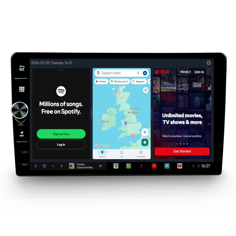 9" LEGACY Perfect Fit DUDU OS Radio 4+64GB Head Unit With CarPlay Android Auto Multimedia