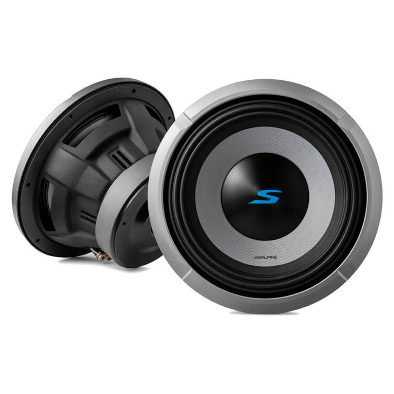 Alpine S2-W8D2 8" (200mm) Sub 300W RMS Dual Voice Coil Subwoofer 900W Peak Power
