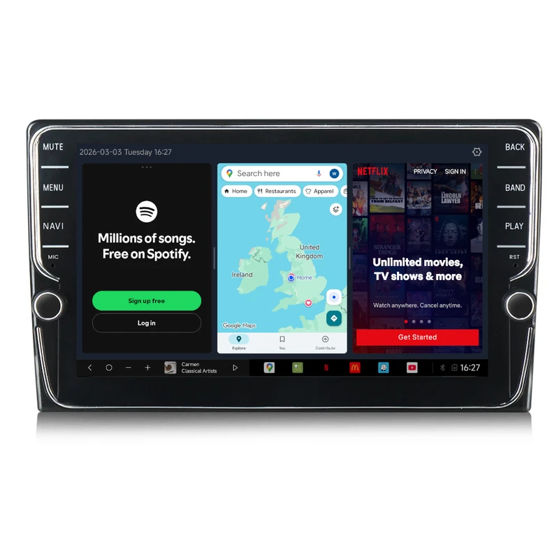 8" LEGACY Perfect Fit DUDU OS Radio 4+64GB Head Unit With CarPlay Android Auto Multimedia