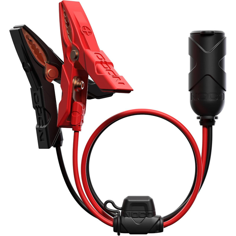 NOCO GC017 12V Battery Clamp Socket Adapter Weatherproof Power Lead & Fuse for Devices